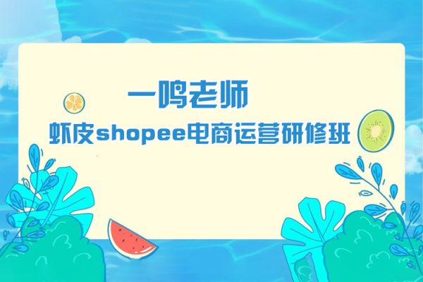 一鳴老師-蝦皮shopee電商運(yùn)營研修班（49講）