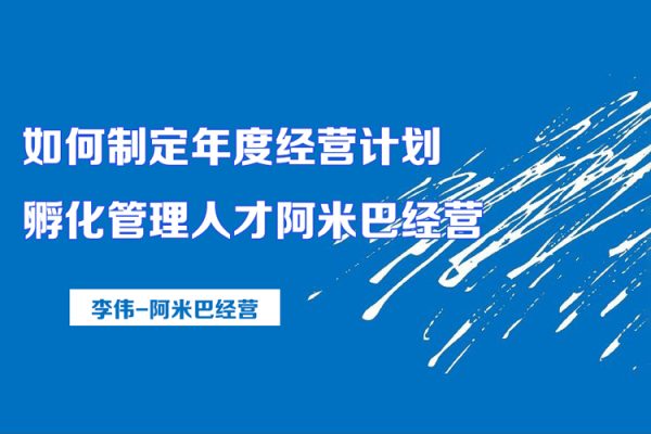 李偉-阿米巴經營-如何制定年度經營計劃，孵化管理人才阿米巴經營 （6講視頻）