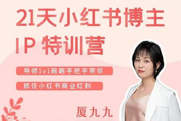 蘇阿九第六期21天小紅書訓練營，打造爆款筆記，教你做一個賺錢的小紅書