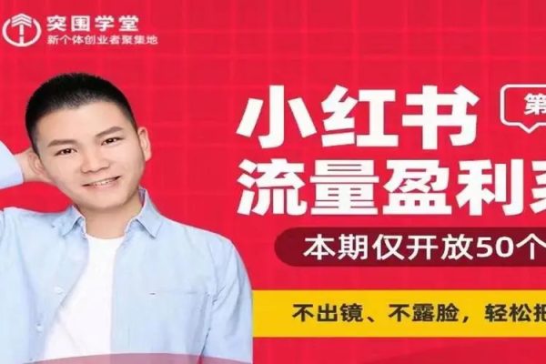 小紅書流量盈利系統（第二期急速版），不出境，不露臉，輕松把流量變成米