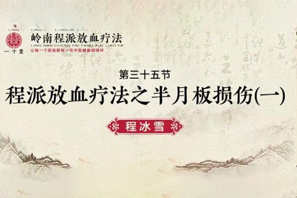 程冰雪嶺南程派放血療法（專業(yè)課）