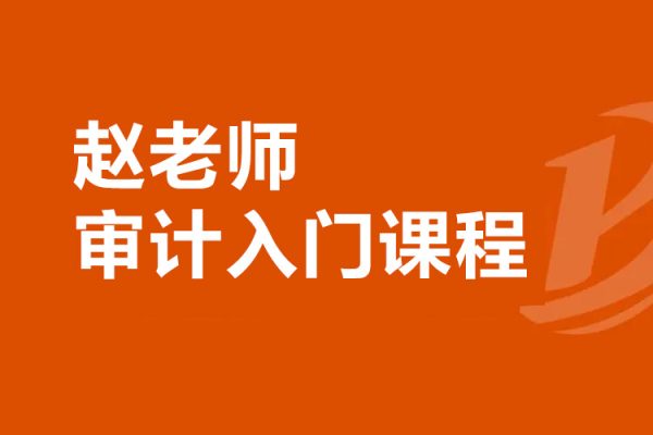 趙老師-審計(jì)入門課程視頻