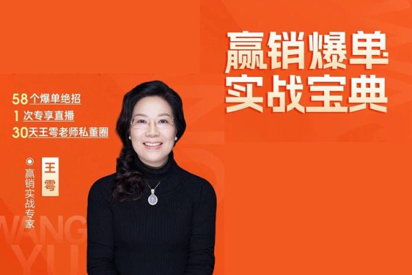 王雩贏銷爆單實戰(zhàn)寶典