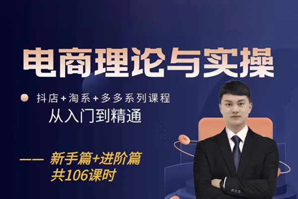 電商理論與實(shí)操從入門到精通，抖店+淘系+多多：新手+進(jìn)階