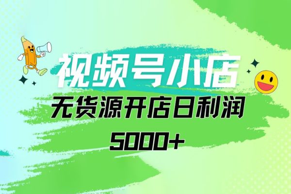 視頻號(hào)無(wú)貨源小店從0到1日訂單量千單以上純利潤(rùn)穩(wěn)穩(wěn)5000+【揭秘】