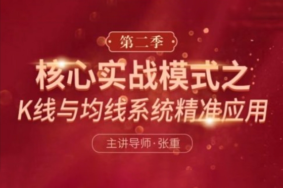 張重核心實戰(zhàn)模式之：K線與均線系統(tǒng)精準(zhǔn)應(yīng)用（第二季）