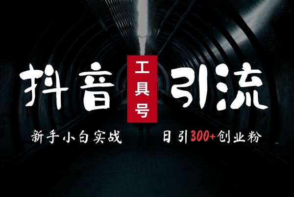 2024最新抖音工具號引流玩法，高效日引300+創業粉，當天變現5k，小白也可成為實戰高手【項目拆解】