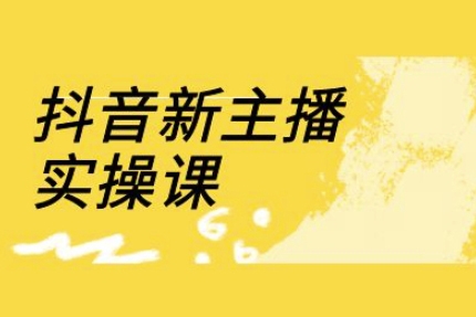 抖音新主播實操課，直播間流量運(yùn)營線上實操課(18節(jié))