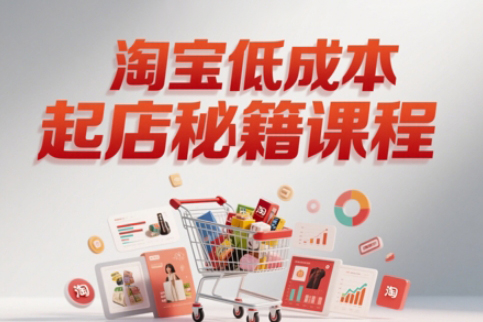 淘寶低成本起店系統(tǒng)課，助你快速起店，實現(xiàn)彎道超車