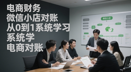 電商財(cái)務(wù)微信小店對(duì)賬，從0到1系統(tǒng)學(xué)習(xí)電商對(duì)賬