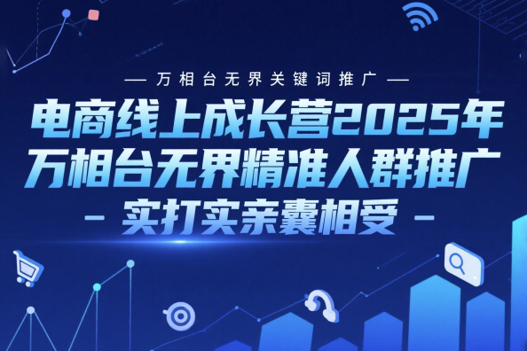 阿呆電商線上成長營2025年，萬相臺無界關(guān)鍵詞推廣