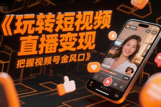 玩轉短視頻直播變現，把握視頻號金風口