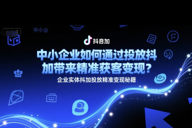中小企業(yè)如何通過投放抖加帶來精準(zhǔn)獲客變現(xiàn)？企業(yè)實(shí)體抖加投放精準(zhǔn)變現(xiàn)秘籍