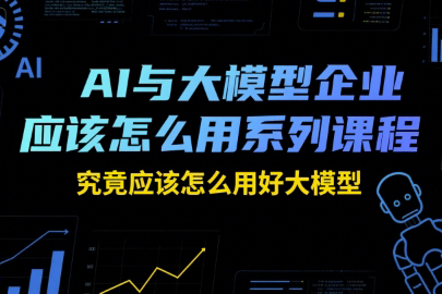 瑞克老張AI與大模型企業應該怎么用系列課程，究竟應該怎么用好大模型