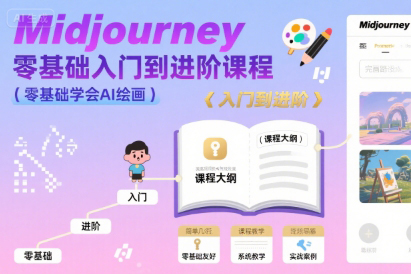 Midjourney零基礎(chǔ)入門到進階課程，零基礎(chǔ)學(xué)會AI繪畫