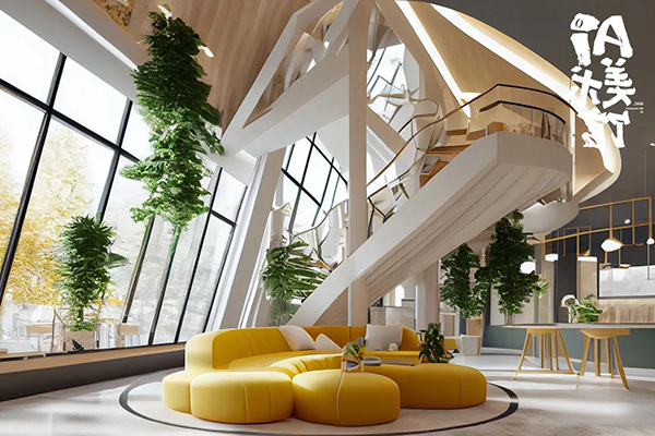 AI商業應用系統課，室內-軟裝-建筑-景觀