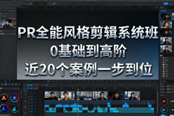 影像社PR全能風格剪輯系統班,0基礎到高階,近20個案例一步到位